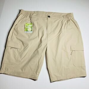 LIBIN Women's Waterproof Cargo Shorts Size XXL Tan. NWT